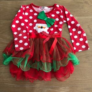 Adorable Girls Santa Top Size 2